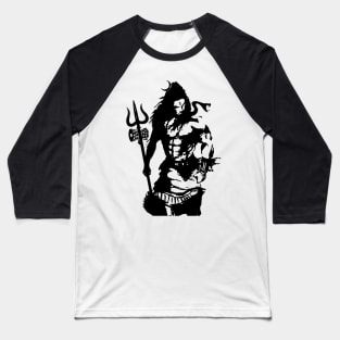 Lord Shiva Art Angry Trishul T-shirt Baseball T-Shirt